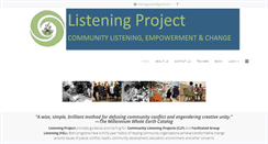 Desktop Screenshot of listeningproject.info