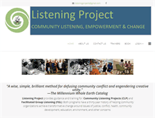 Tablet Screenshot of listeningproject.info